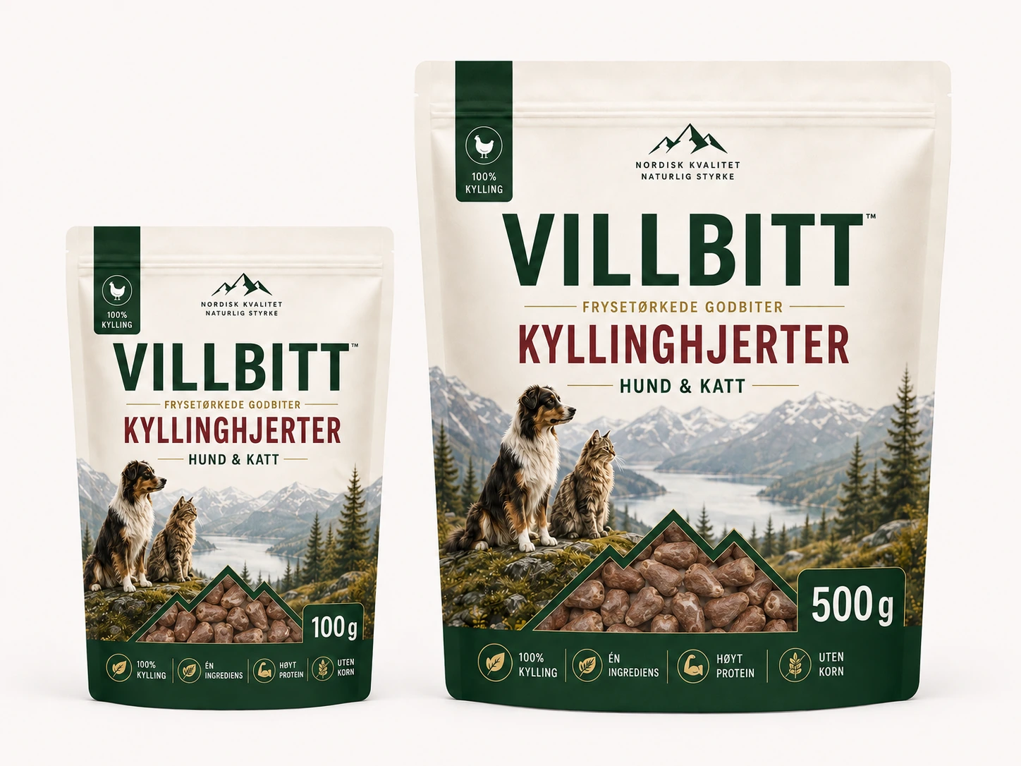 VILLBITT Kyllinghjerter